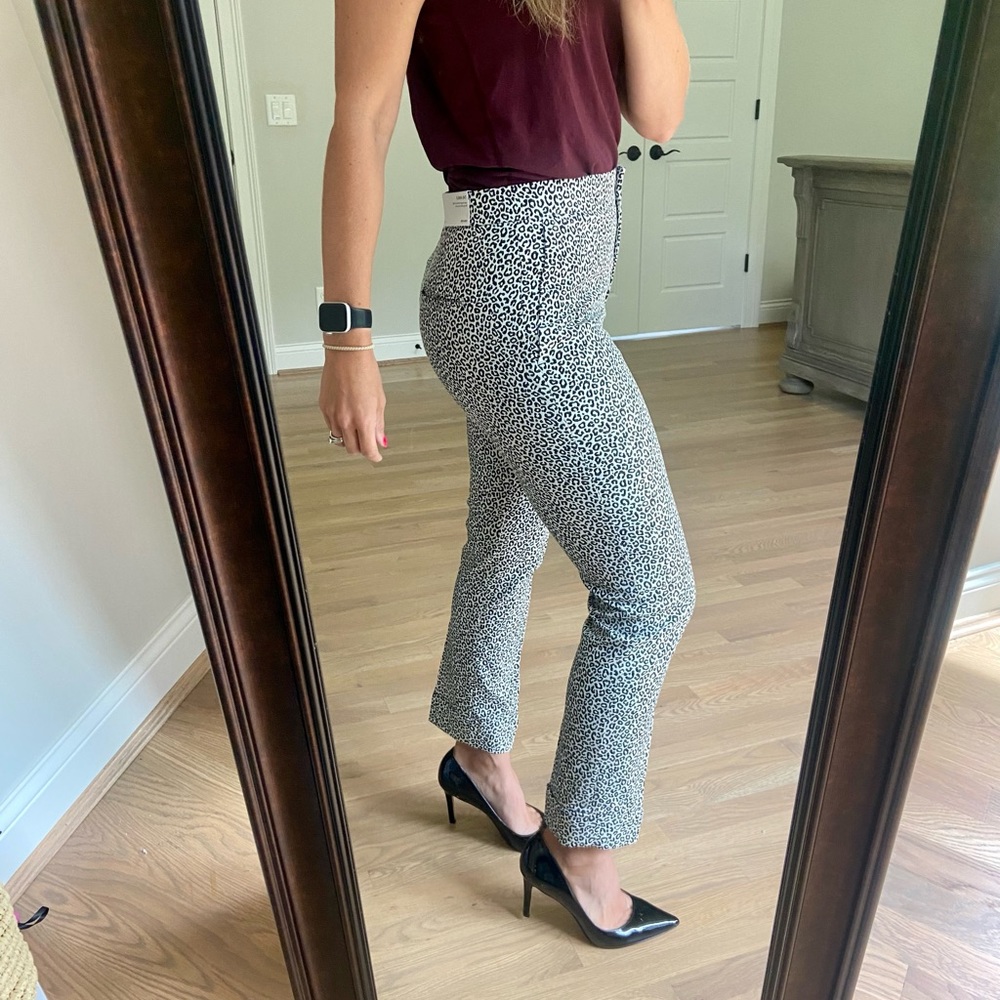 Ann Taylor Leopard Print Ankle Pant